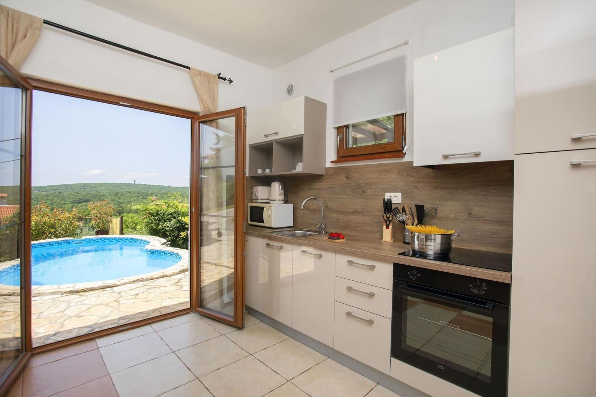 Holiday Home Deborah With Private Pool Labin  Bagian luar foto