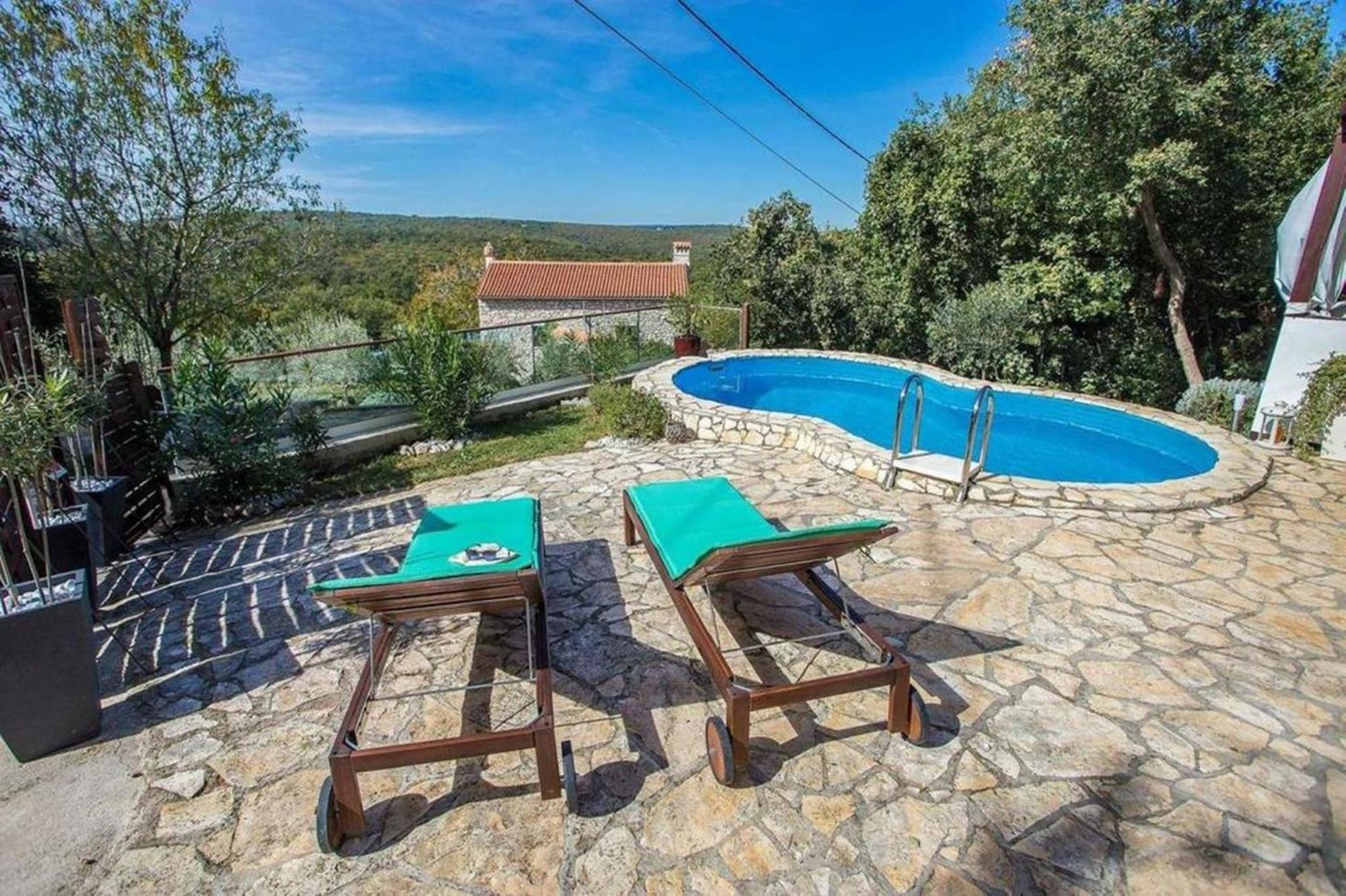 Holiday Home Deborah With Private Pool Labin  Bagian luar foto